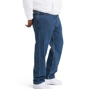 Mens Levi 505 Jeans 46x34 Regular Fit Dark Stonewash
